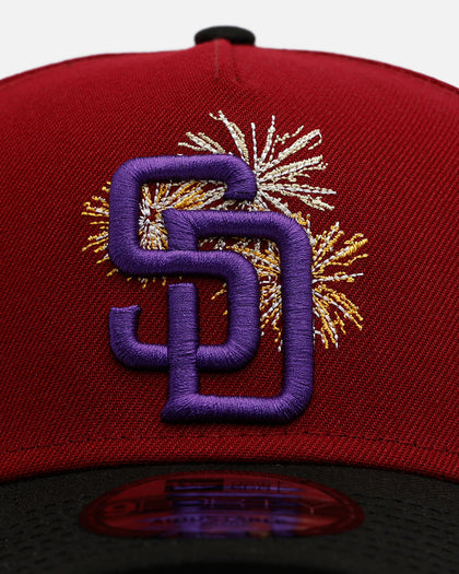 New Era San Diego Padres 'Carnival' 9FORTY A-Frame Snapback Cardinal
