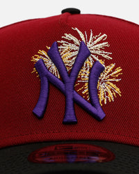 New Era New York Yankees 'Carnival' 9FORTY A-Frame Snapback Cardinal