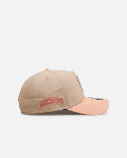 New Era Mexico National Baseball Team 'Peach Suede' 9FORTY A-Frame Snapback Peach
