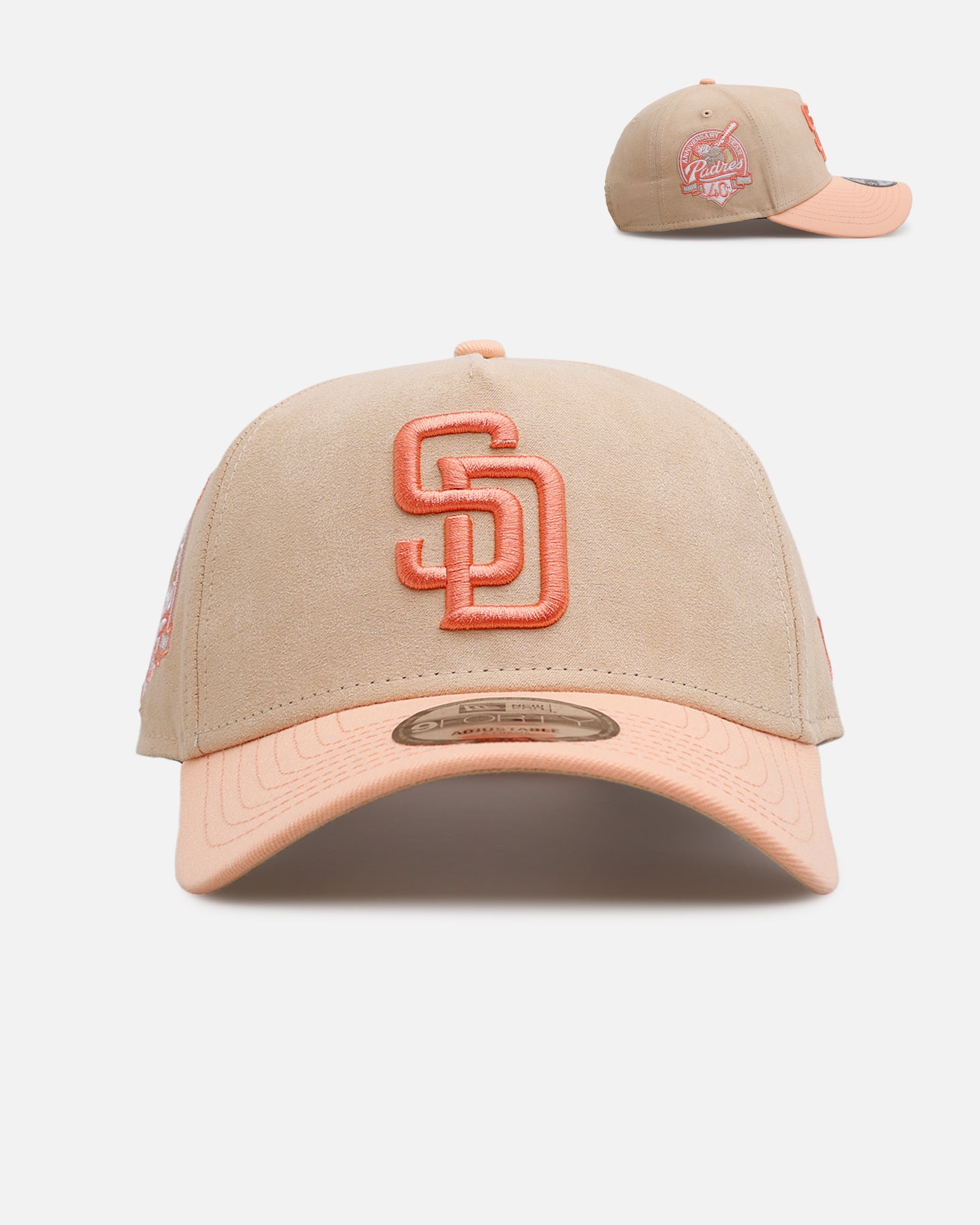 New Era San Diego Padres 'Peach Suede' 9FORTY A-Frame Snapback