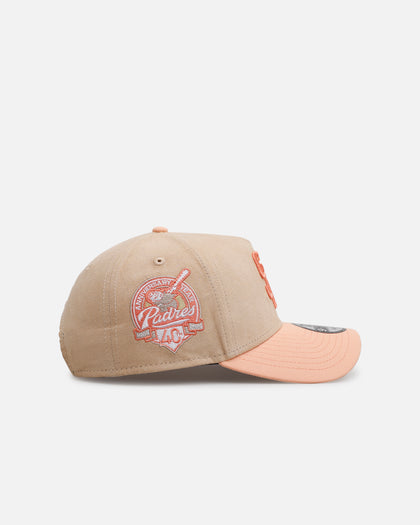 New Era San Diego Padres 'Peach Suede' 9FORTY A-Frame Snapback Peach