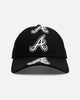 New Era Atlanta Braves 'Spine' 9FORTY A-Frame Strapback Black/White