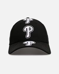 New Era Philadelphia Phillies 'Spine' 9FORTY A-Frame Strapback Black/White