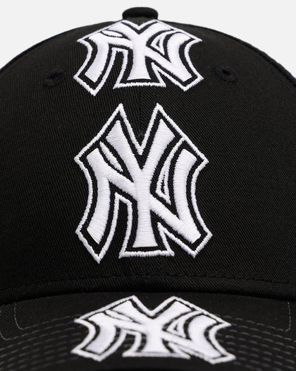 New Era New York Yankees 'Spine' 9FORTY A-Frame Strapback Black/White