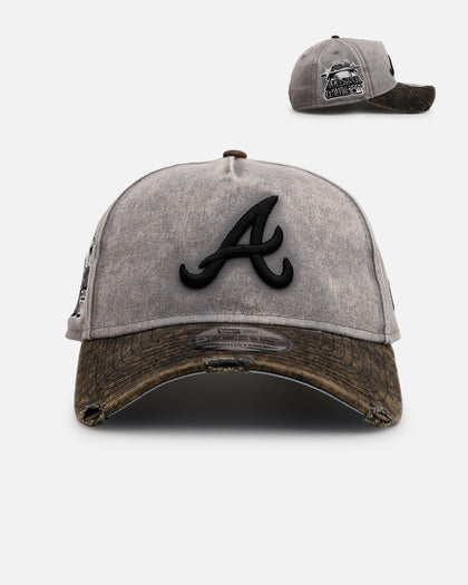 New Era Atlanta Braves 'Washed Storm Gray' 9FORTY A-Frame Snapback Gray