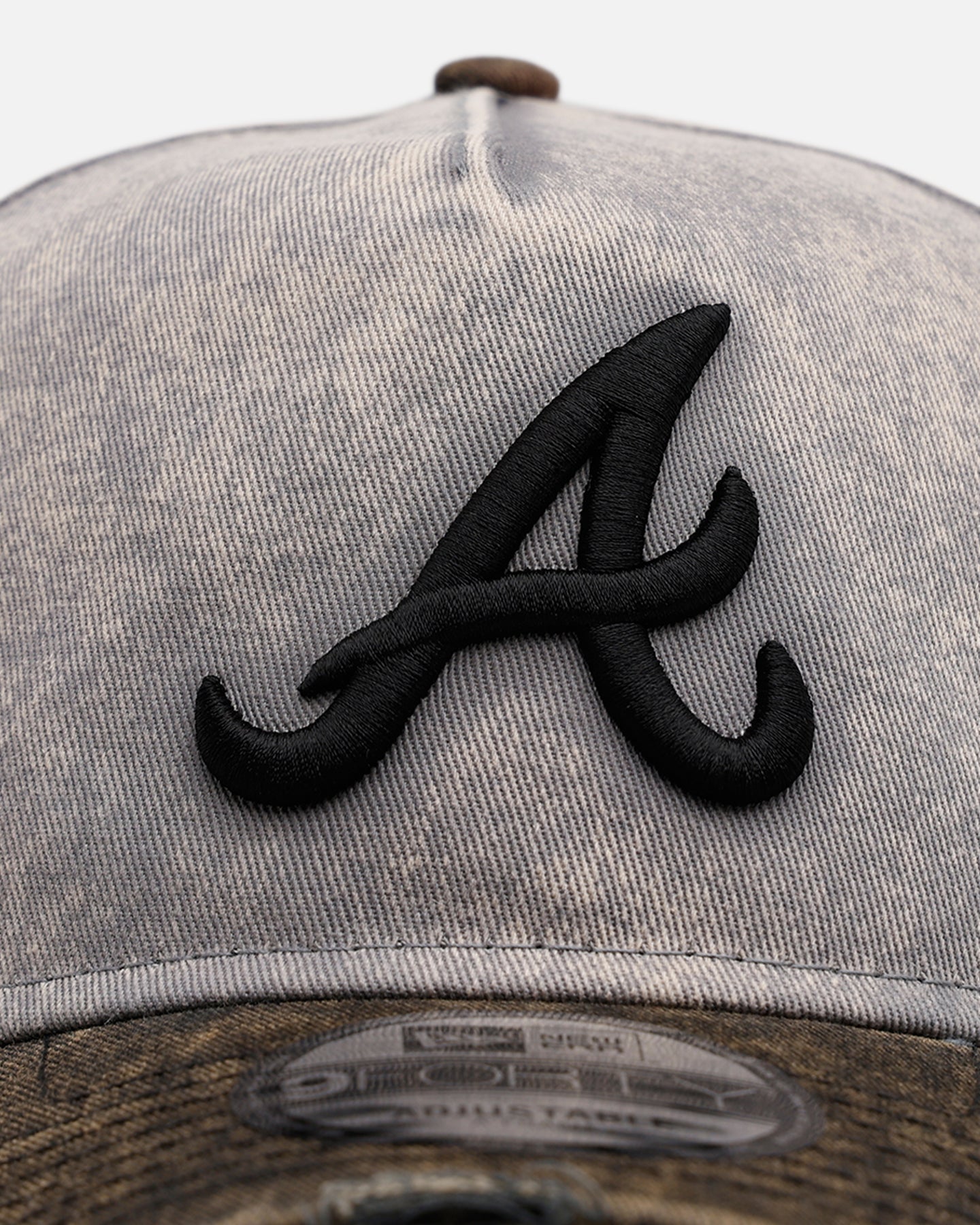 New Era Atlanta Braves 'Washed Storm Gray' 9FORTY A-Frame Snapback