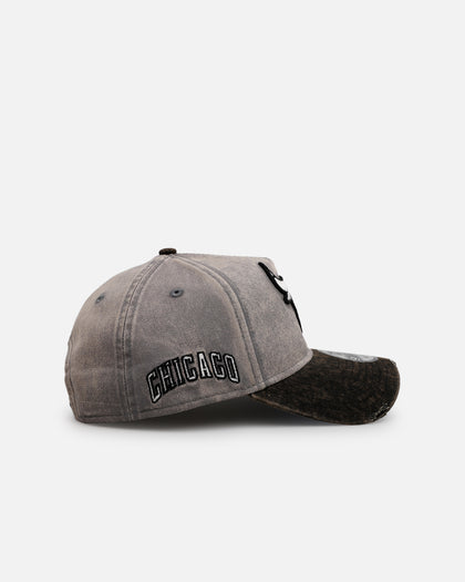 New Era Chicago Bulls 'Washed Storm Gray' 9FORTY A-Frame Snapback Gray
