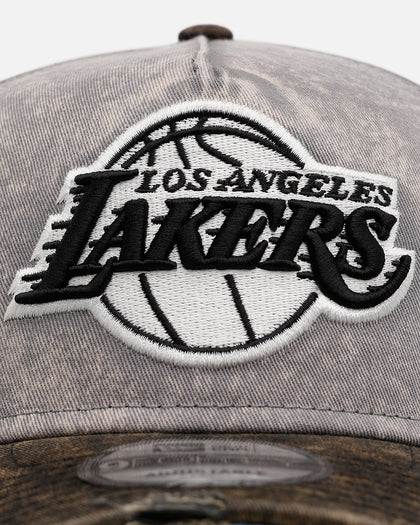 New Era Los Angeles Lakers 'Washed Storm Gray' 9FORTY A-Frame Snapback Gray