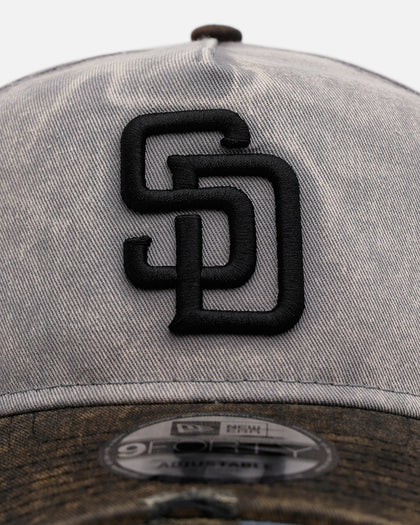 New Era San Diego Padres 'Washed Storm Gray' 9FORTY A-Frame Snapback Gray