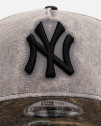 New Era New York Yankees 'Washed Storm Gray' 9FORTY A-Frame Snapback Gray