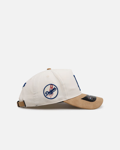 Pro Standard Los Angeles Dodgers 'Signature Suede' Pro Pinch Strapback Eggshell