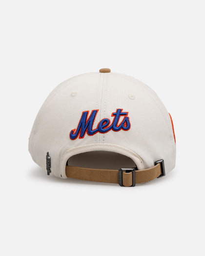 Pro Standard New York Mets 'Signature Suede' Pro Pinch Strapback Eggshell