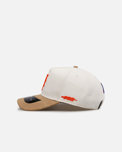 Pro Standard New York Mets 'Signature Suede' Pro Pinch Strapback Eggshell