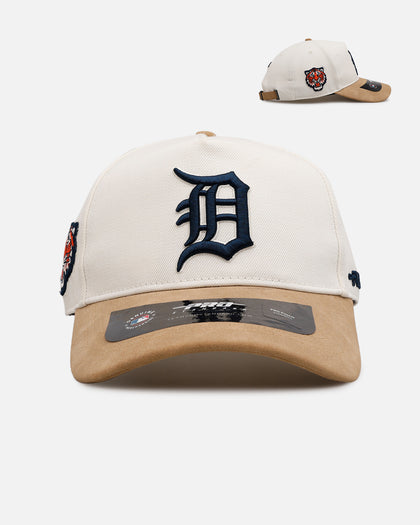 Pro Standard Detroit Tigers 'Signature Suede' Pro Pinch Strapback Eggshell