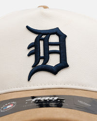 Pro Standard Detroit Tigers 'Signature Suede' Pro Pinch Strapback Eggshell