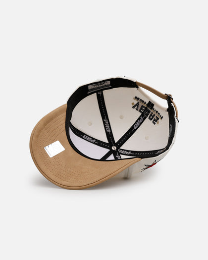 Pro Standard Vegas Golden Knights 'Signature Suede' Pro Pinch Strapback Eggshell