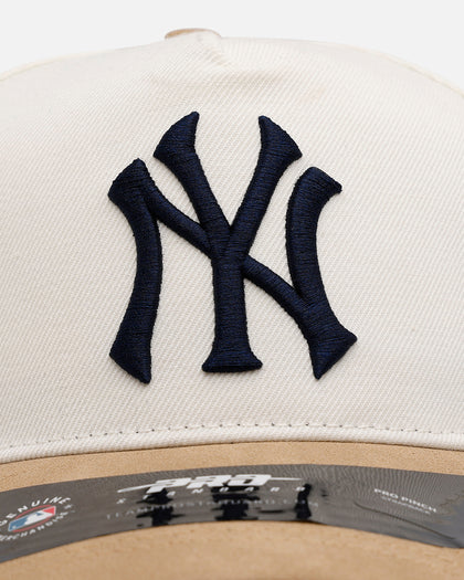 Pro Standard New York Yankees 'Signature Suede' Pro Pinch Strapback Eggshell