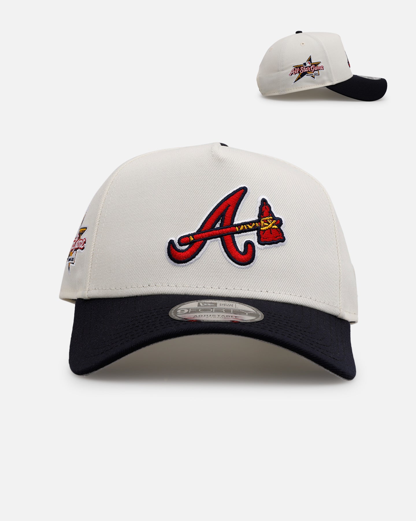 New Era Atlanta Braves 'Team Color Visor' 9FORTY A-Frame Snapback