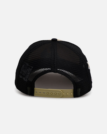 New Era Atlanta Braves 'Vintage Truckers' 9FORTY A-Frame Trucker Snapback Vegas Gold