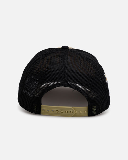 New Era Atlanta Braves 'Vintage Truckers' 9FORTY A-Frame Trucker Snapback Vegas Gold