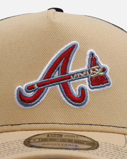 New Era Atlanta Braves 'Vintage Truckers' 9FORTY A-Frame Trucker Snapback Vegas Gold