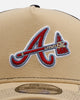 New Era Atlanta Braves 'Vintage Truckers' 9FORTY A-Frame Trucker Snapback Vegas Gold