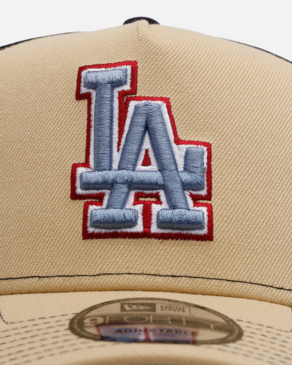 New Era Los Angeles Dodgers 'Vintage Truckers' 9FORTY A-Frame Trucker Snapback Vegas Gold