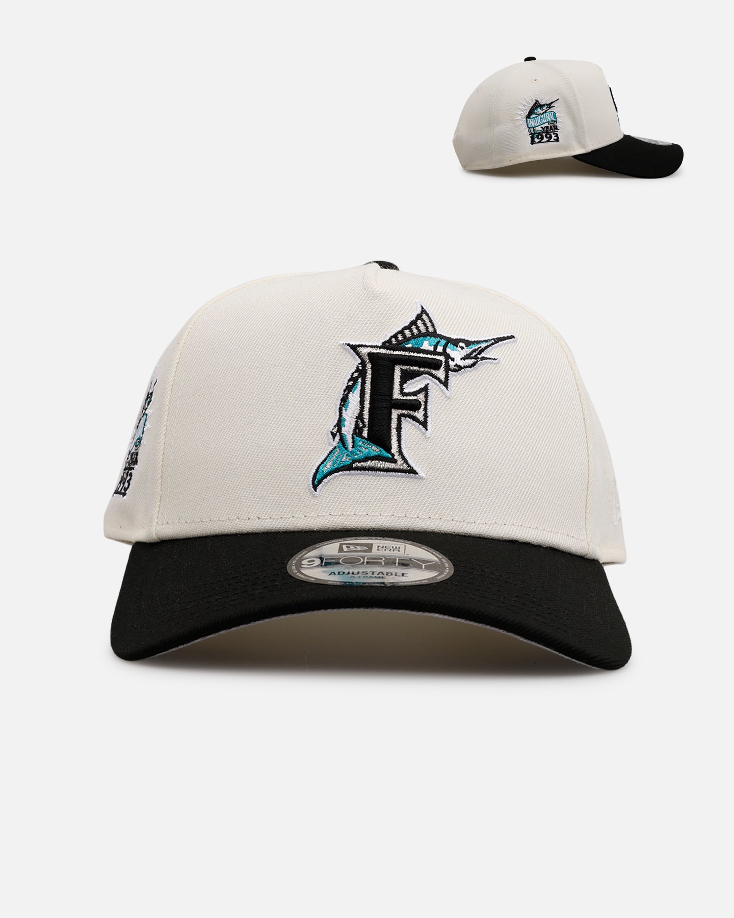 New Era Florida Marlins 'Team Color Visor' 9FORTY A-Frame Snapback