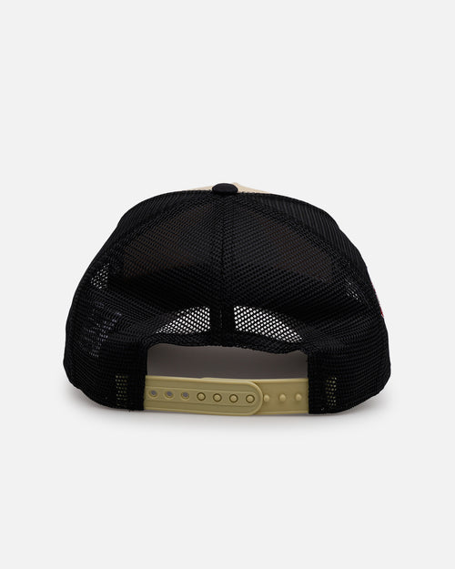 New Era San Diego Padres 'Vintage Truckers' 9FORTY A-Frame Trucker Snapback Vegas Gold