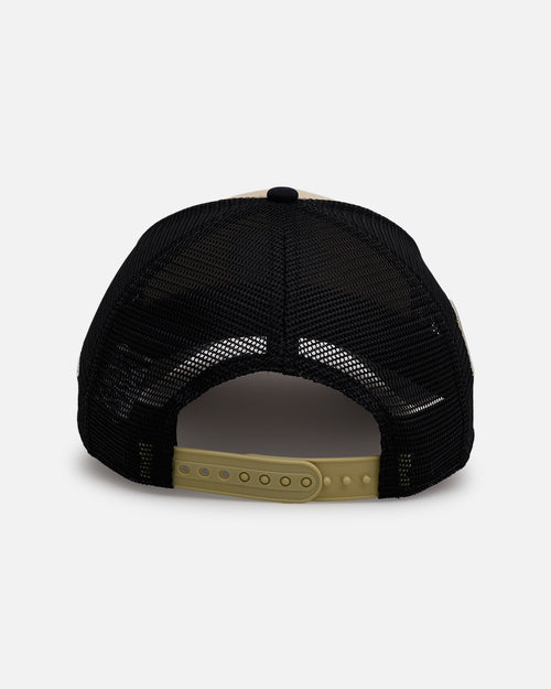 New Era Texas Rangers 'Vintage Truckers' 9FORTY A-Frame Trucker Snapback Vegas Gold