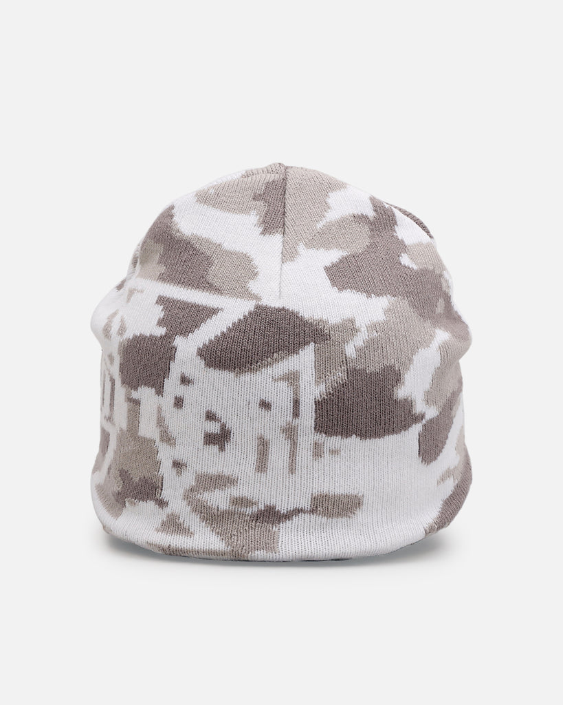 Loiter Motor Skull Knit Beanie Snow Camo | Culture Kings US