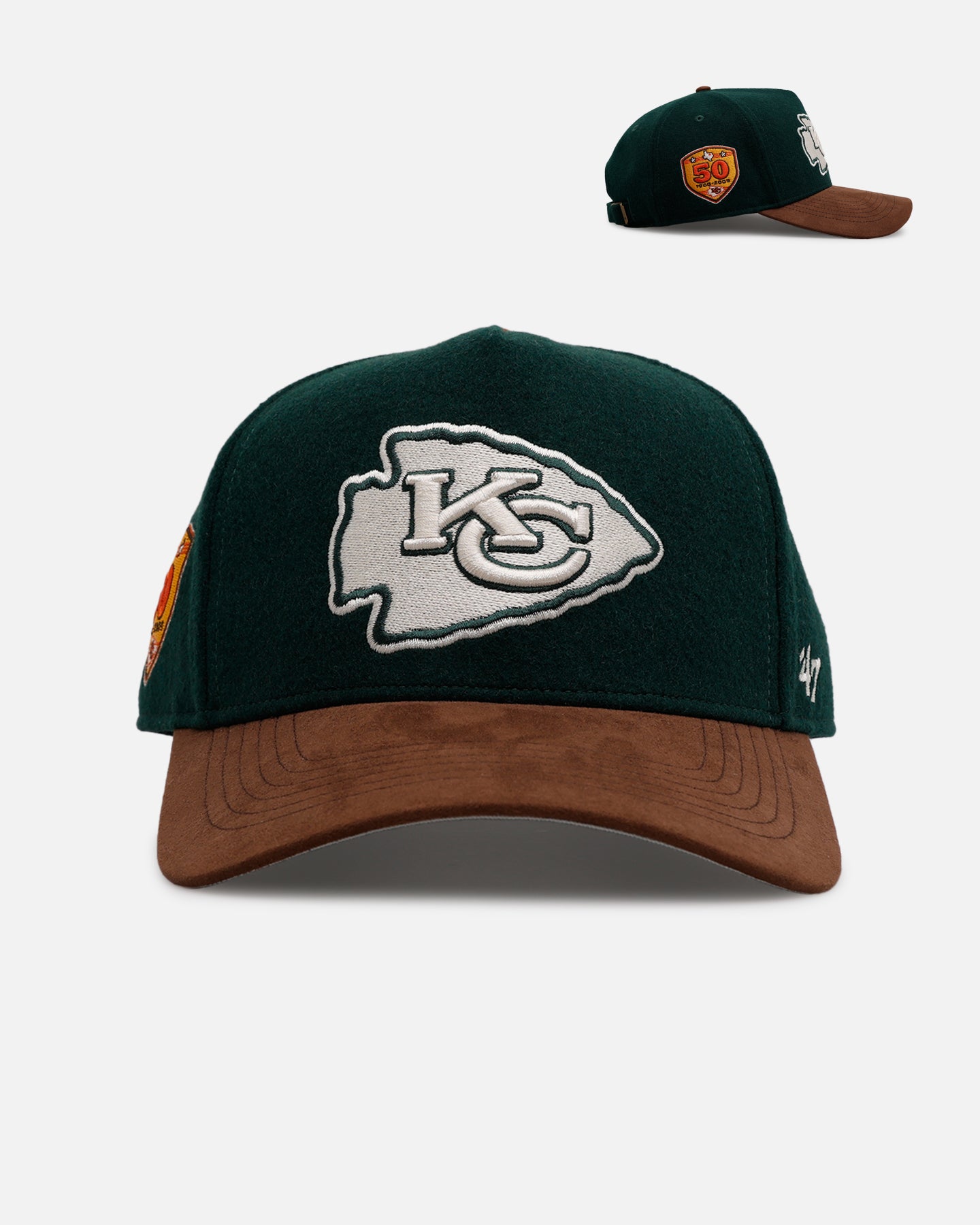 47 Brand Kansas City Chiefs 'Fall Leaves' Clean Up Strapback Green
