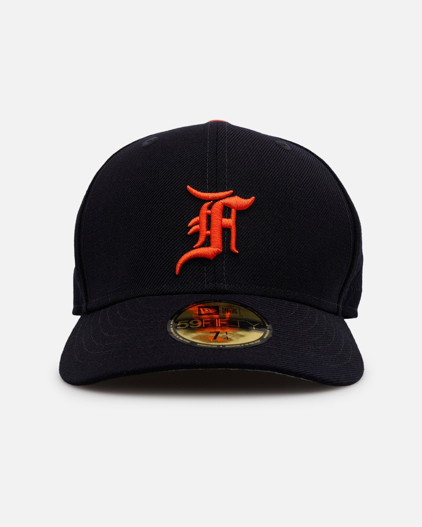 New Era Fear Of God 59FIFTY Fitted Navy/Orange | Culture Kings US