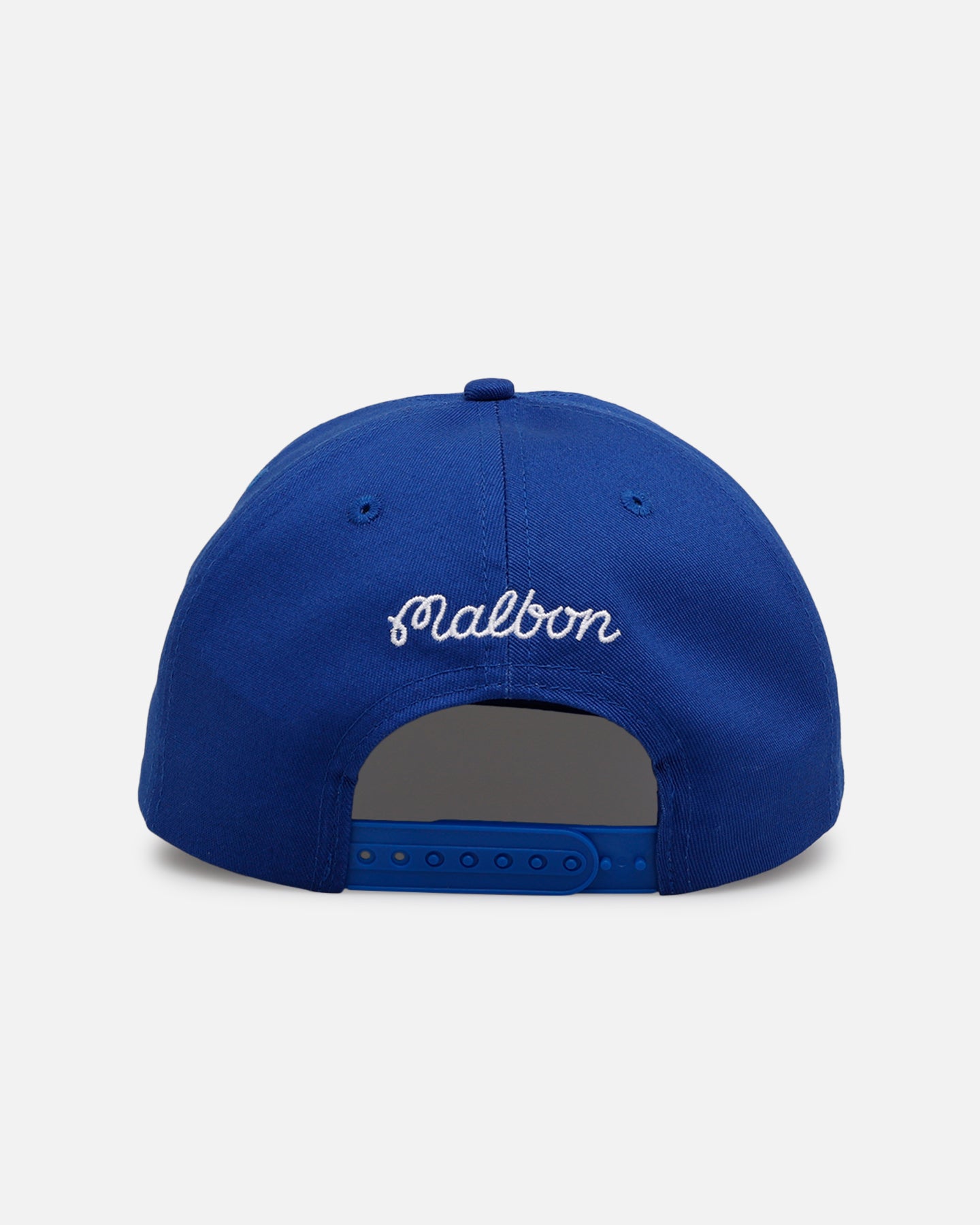 Malbon Script Chainstitch Snapback Blue | Culture Kings US