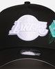 New Era Los Angeles Lakers 'Aqua Rose Embroidery' 9FORTY A-Frame Snapback Black/Aqua