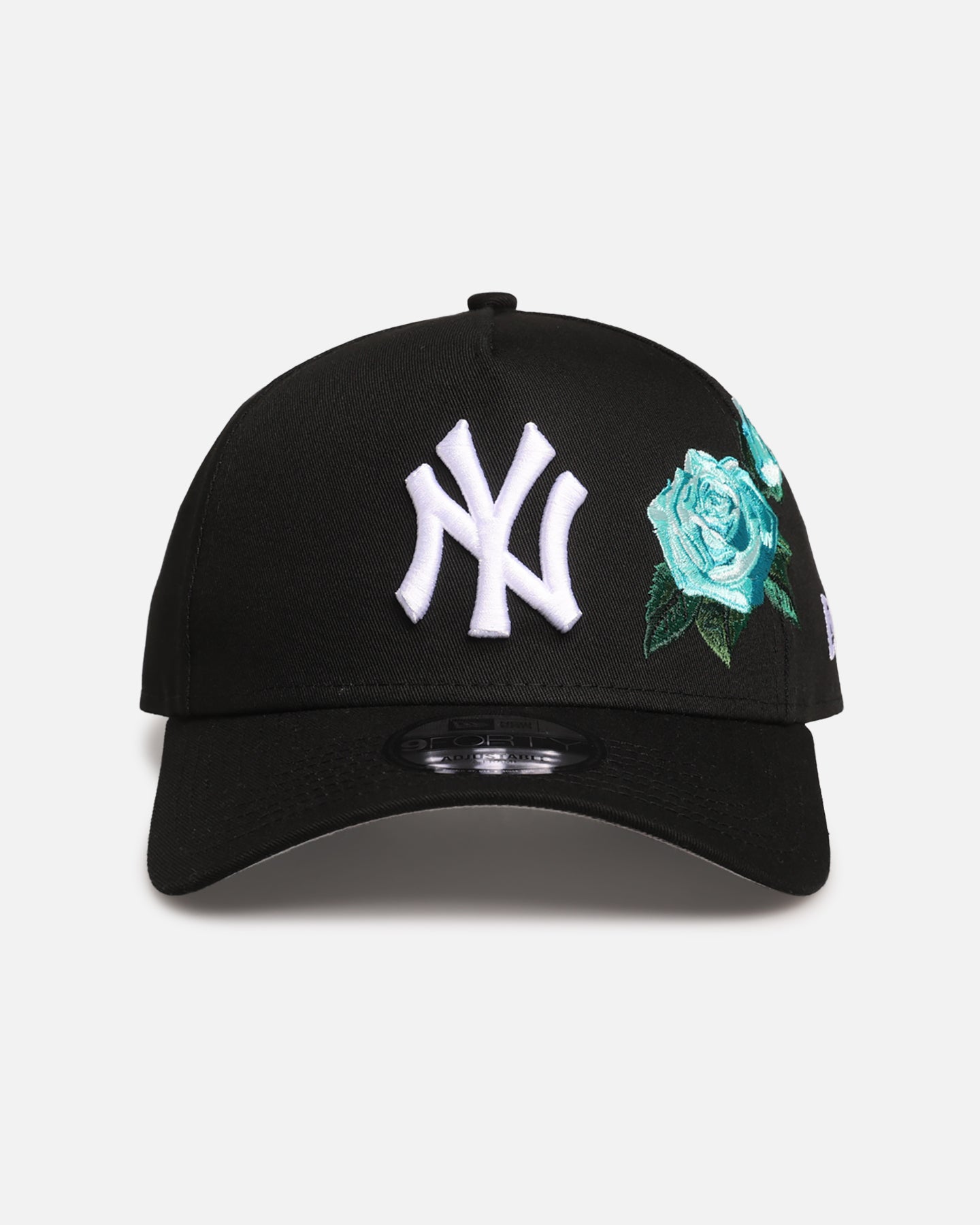 海外モデル NEW ERA NY ヤンキース アクア ローズ キャップ New Era New York Yankees 'Aqua Rose Embroidery' 9FORTY A