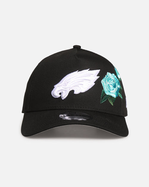 New Era Philadelphia Eagles 'Aqua Rose Embroidery' 9FORTY A-Frame Snapback Black/Aqua