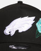 New Era Philadelphia Eagles 'Aqua Rose Embroidery' 9FORTY A-Frame Snapback Black/Aqua