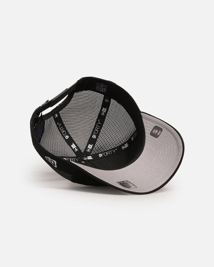 New Era Las Vegas Raiders 'Distressed' 9FORTY A-Frame Trucker Snapback Black/White