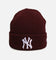 New Era New York Yankees 'Melange' Knitted Beanie Burgundy