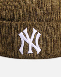 New Era New York Yankees 'Melange' Knitted Beanie Olive
