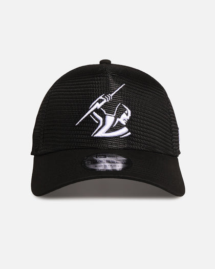 New Era Melbourne Storm 'NRL Mesh Crown' 9FORTY A-Frame Trucker Snapback Black