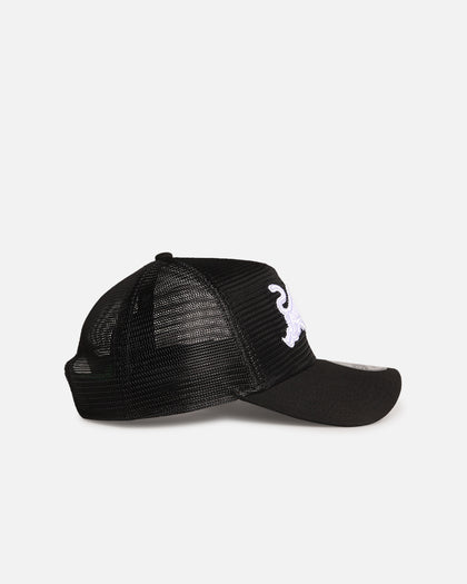 New Era Penrith Panthers 'NRL Mesh Crown' 9FORTY A-Frame Trucker Snapback Black
