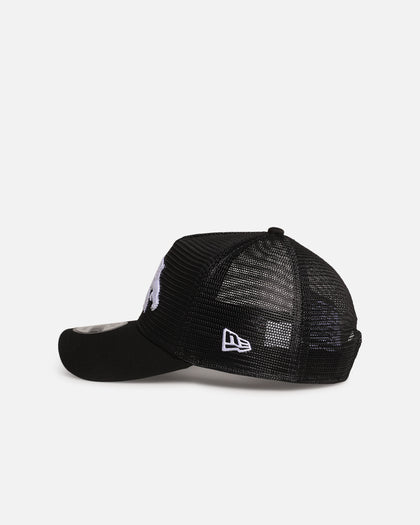 New Era Penrith Panthers 'NRL Mesh Crown' 9FORTY A-Frame Trucker Snapback Black
