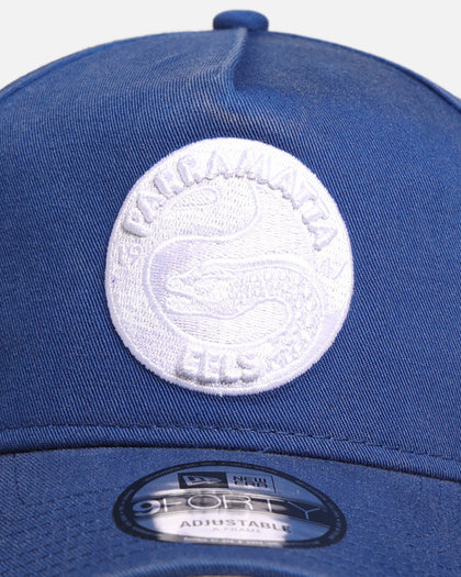 New Era Parramatta Eels 'NRL Washed OTC' 9FORTY A-Frame Snapback Blue