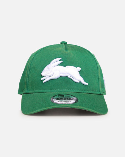 New Era South Sydney Rabbitohs 'NRL Washed OTC' 9FORTY A-Frame Snapback Dark Green