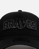 New Era Atlanta Braves 'Distressed' 9FORTY A-Frame Trucker Snapback Black/White