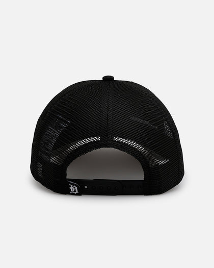 New Era Detroit Tigers 'Distressed' 9FORTY A-Frame Trucker Snapback Black/White