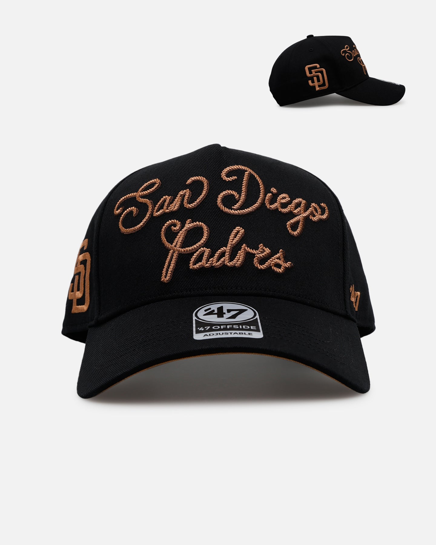 47 Brand San Diego Padres 'Round Em Up' '47 Offside Snapback Black 47 Brand San Diego Padres 'Round Em Up' '47 Offside Snapback Black