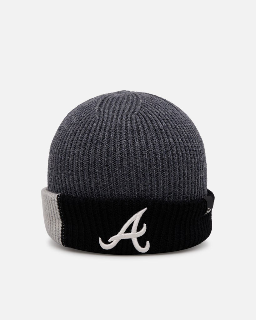 【新品】 VALLAD BEANIE CAP BLK/WHT New Era Atlanta Braves 'Merino Wool' Beanie Black | Culture Kings US
